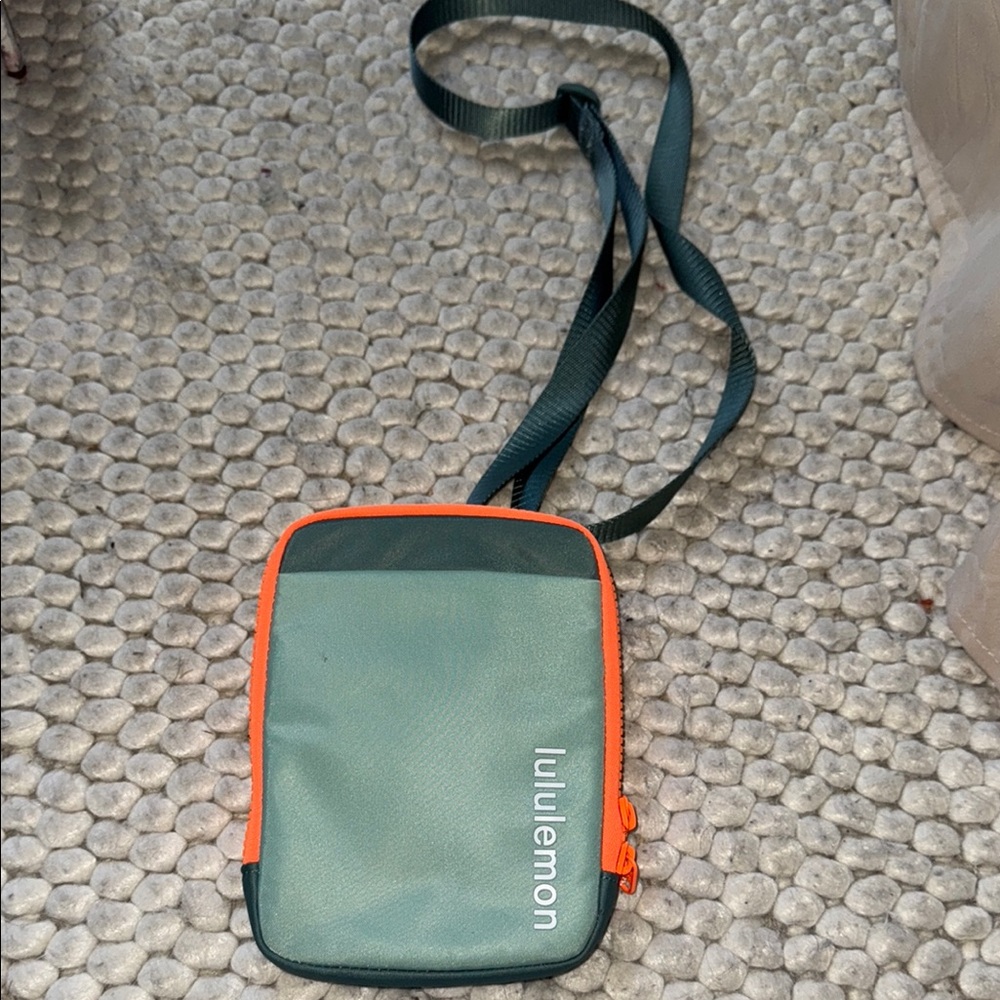lululemon athletica Green and Orange Belt Bag